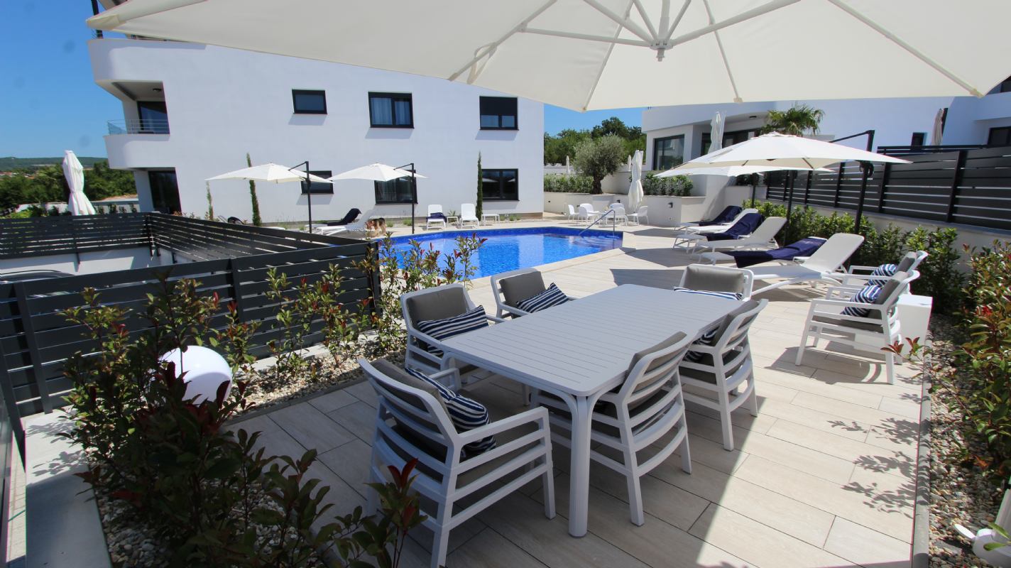 Appartment Jazz 1 with swimmingpool island Krk Malinska